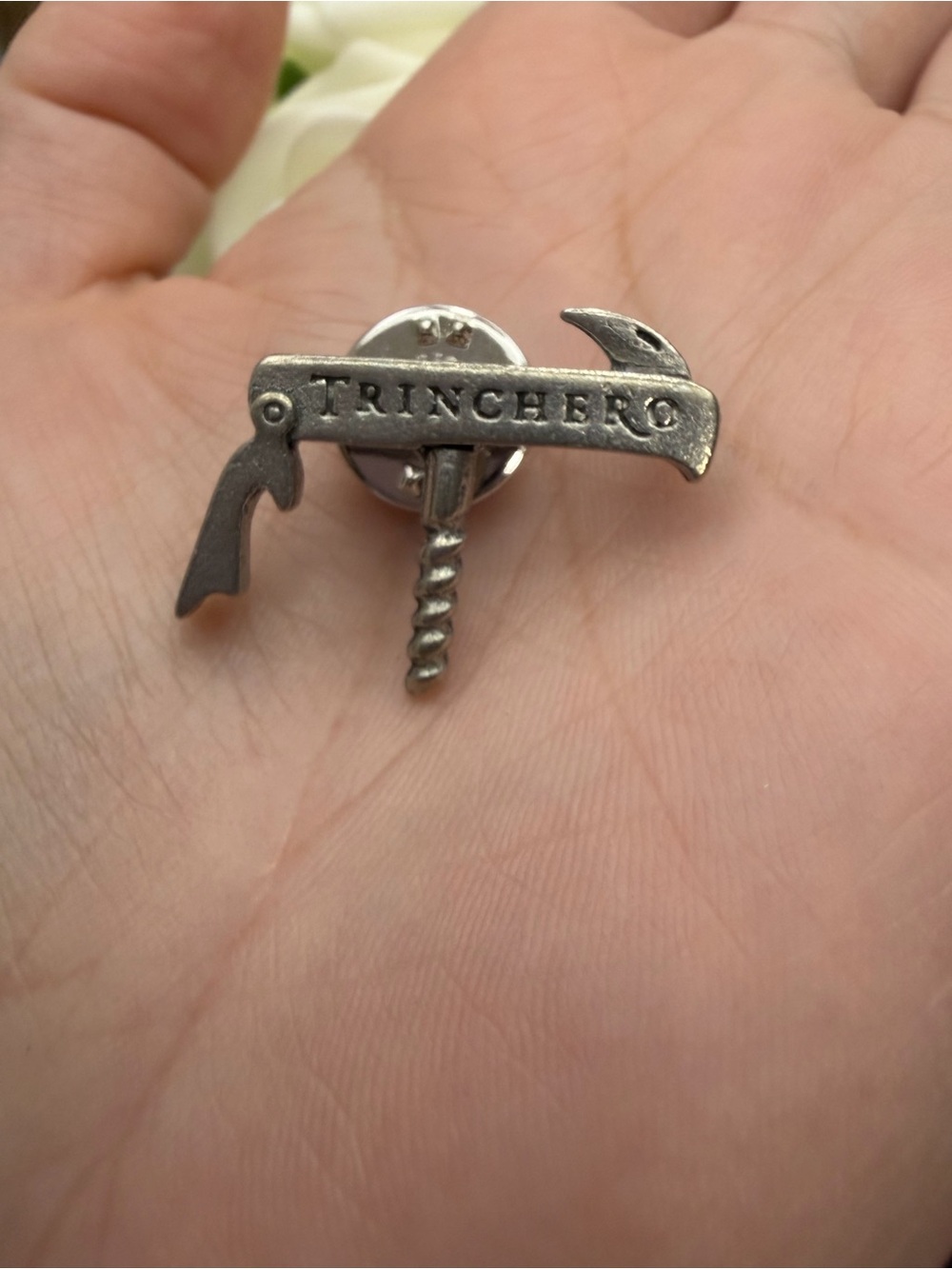 Silver Multi-Tool Lapel Pin – Men’s Accessory